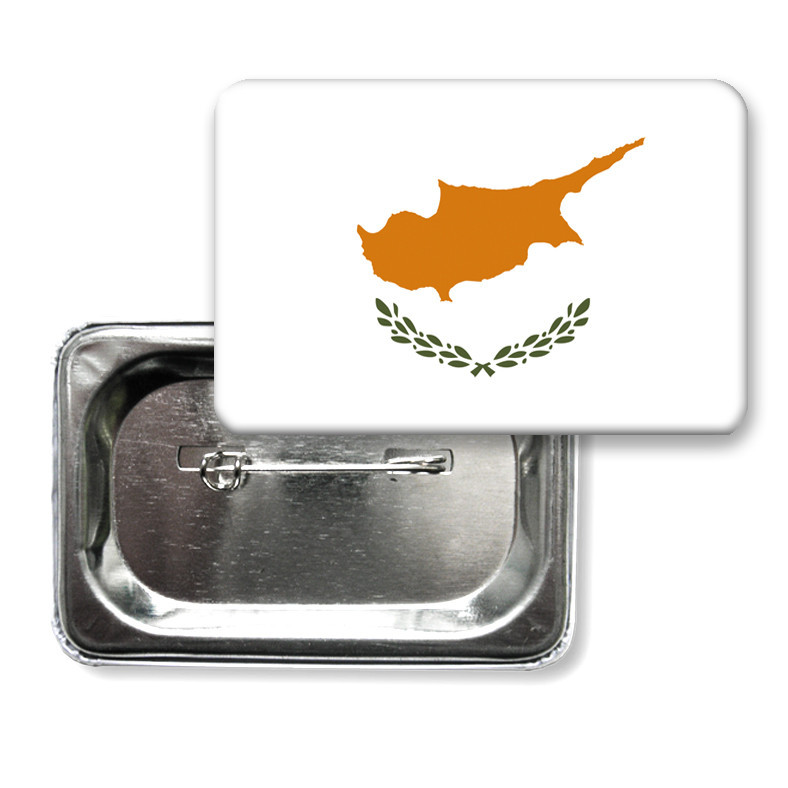 Закатной значок "Флаг Кипра" - фото 1 - id-p1042590454