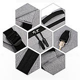 Рюкзак чоловічий міський для ноутбука з USB портом (чорний), фото 9