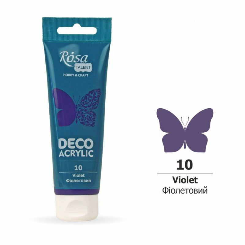 Акрил для декору фіолетовий матовий 75 мл Rosa Talent, 322210, фото 1
