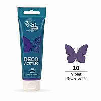 Акрил для декору фіолетовий матовий 75 мл Rosa Talent, 322210
