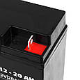 Акумуляторна батарея LogicPower LPM 12V 20AH (LPM 12 - 20 AH) AGM, для дитячого електротранспорту, фото 4