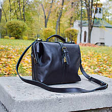 Сумка-портфель на рамі універсальна "Classic" ручної роботи із натуральної шкіри Grante