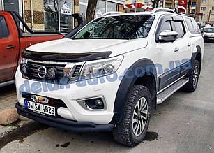 Захист переднього бампера Original Nissan Navara 2015-2019 Дуга передня ORG чорний мат для Ніссан Навару 2015+