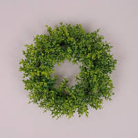 Вінок евкаліпт темно-зелений 20 см. Квіти штучні