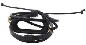 Ремінець Xiaomi Mi Band 3 ArmorStandart плетена шкіра black