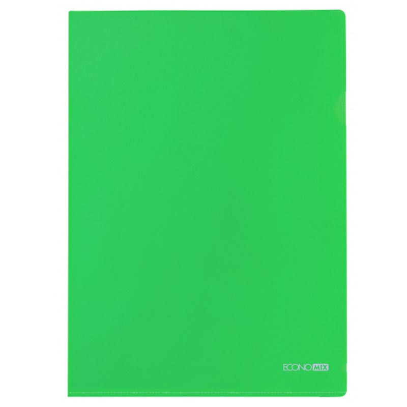 Папка-куточок Economix А4 щільна, зелена E31153-04