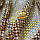 Стрейчева стразова сітка бежева з камінням Golden Shadow ss16 (4 мм), 1 пог., фото 4