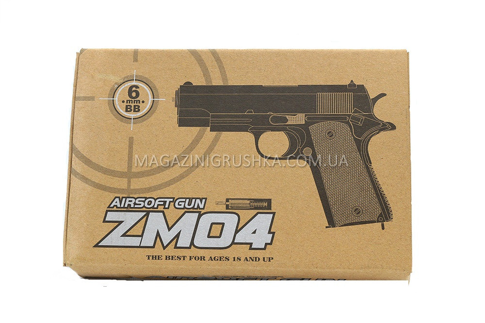 Іграшковий пістолет ZM04 з кульками . Дитяче зброю з дальністю стельбы 15-20м, фото 1