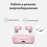 Бездротові навушники блютуз Wi pods TW60 Pro водонепроникні з зарядним чохлом. Рожеві Оригінал, фото 7