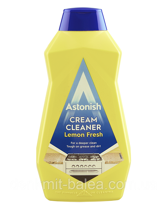 Паста для миття поверхонь на кухні і у ванній Astonish Cream Cleaner Lemon Fresh 500 мл.