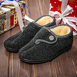 Бурки суконні Tellus 60-83B чорні на липучці 39