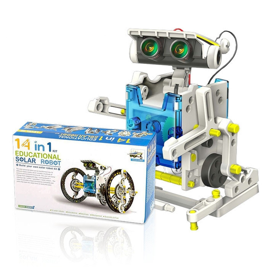 Конструктор Solar Robot з сонячною панеллю і моторчиком 14в1, фото 1