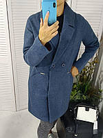 Жіноче пальто весна-осінь колір синій 42-48