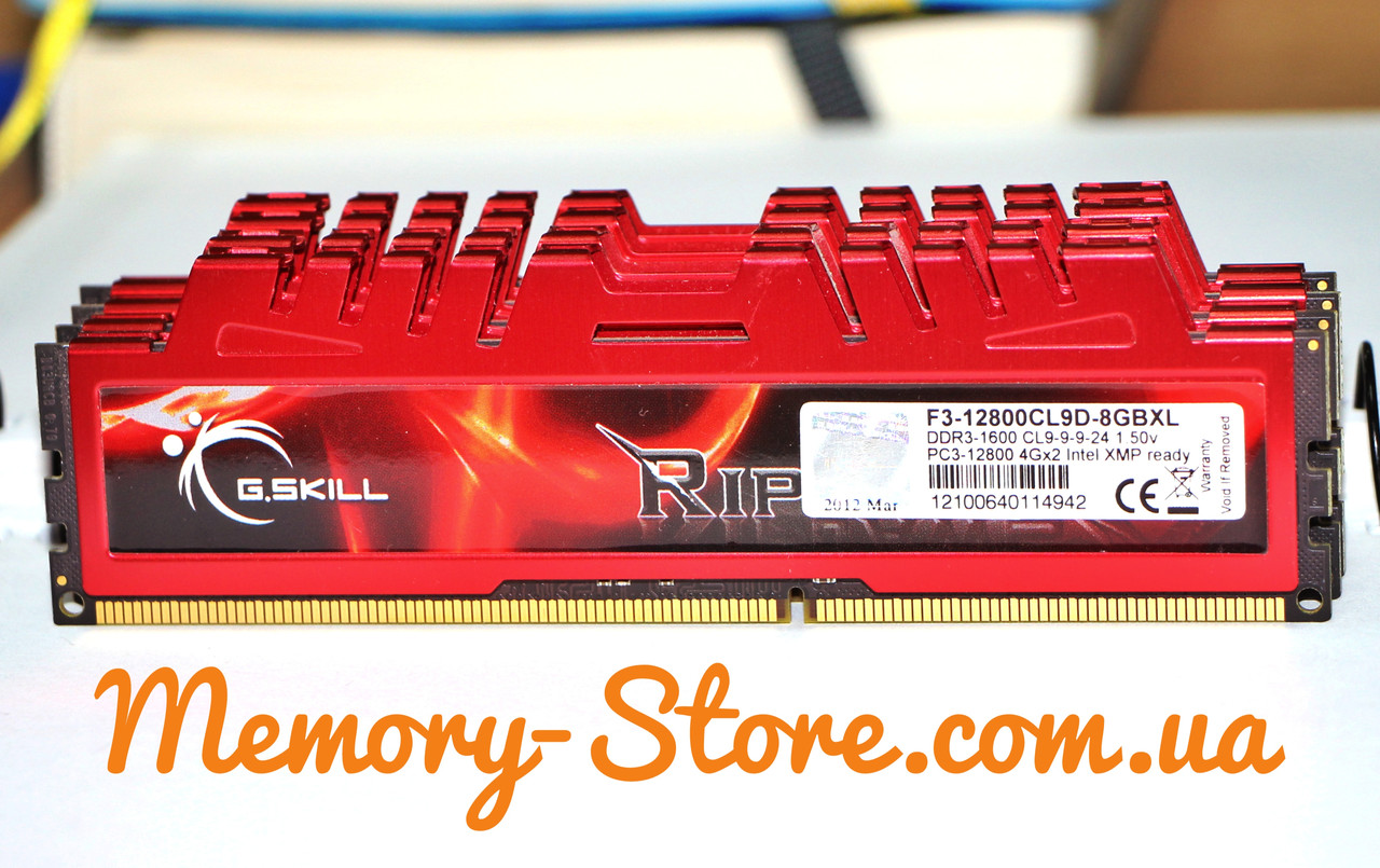 Оперативна пам'ять G. Skill DDR3 4Gb PC3-12800 1600MHz (б/у)