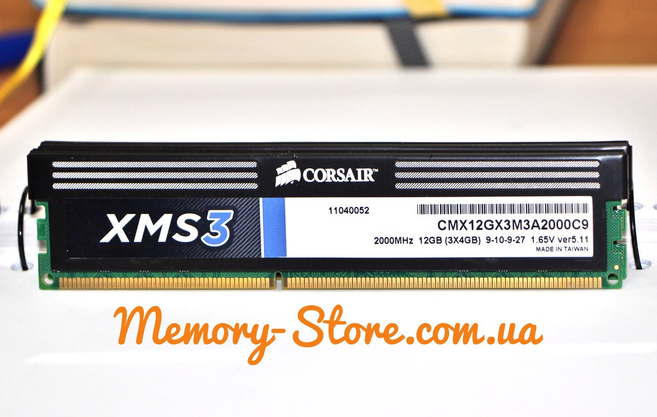 Оперативна пам'ять для ПК Corsair XMS3 DDR3 4Gb PC3-16000 2000MHz