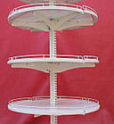 Торговий острівний стелаж «Колумб» 200х50 см., кремово-білий, Б/у, фото 5