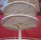 Торговий острівний стелаж «Колумб» 200х50 см., кремово-білий, Б/у, фото 9