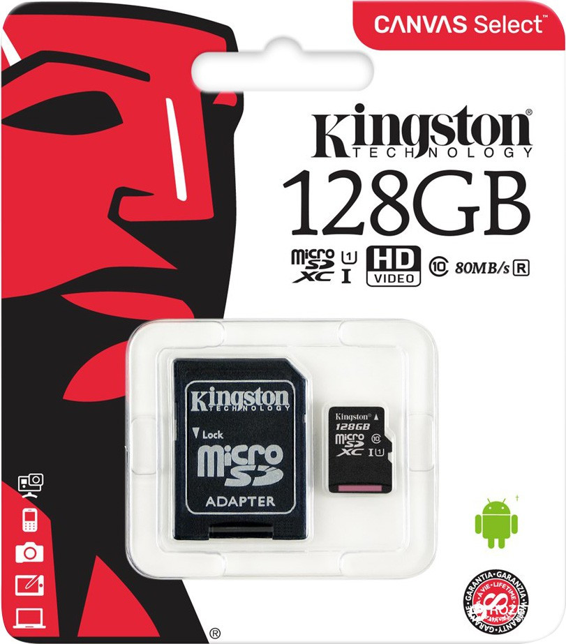 Kingston microSDHC Class 10 128Gb