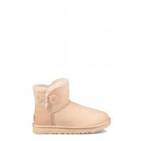 Угги женские UGG A7ustralia Mini Bailey Button II AMBERLIGHT. Угги женские мини с пуговицей Янтарный цвет