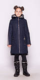 Кашемірове пальто для дівчинки 134 140 утеплене Дитяче вовняне пальто, фото 2
