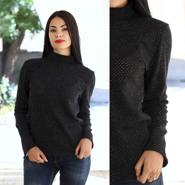 ангоровый черный гольф