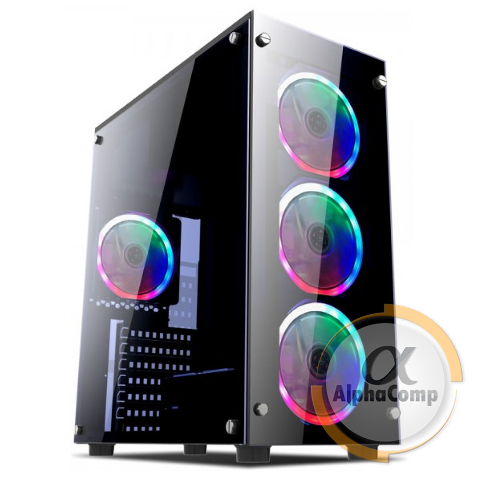 Корпус 1stPlayer Fire Dancing-V2 Color LED Black без БЖ