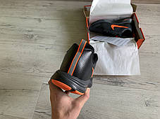 Чоловічі кросівки Nike Zoom Pegasus + 30X Black Orange чорні з жовтогарячим, фото 4