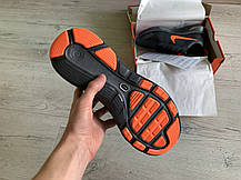 Чоловічі кросівки Nike Zoom Pegasus + 30X Black Orange чорні з жовтогарячим, фото 6