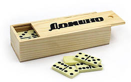 Настільна гра доміно в дерев'яній коробці Zelart 2318