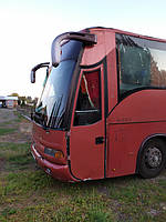 Производство и замена лобового стекла триплекс на автобусе Mercedes Benz O404 Noge Touring в Никополе (Украина). 1