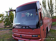 Производство и замена лобового стекла триплекс на автобусе Mercedes Benz O404 Noge Touring в Никополе (Украина). 7