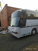 Производство и замена лобового стекла триплекс на автобусе Neoplan N316SHD Transliner в Никополе (Украина). 5