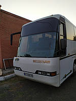 Производство и замена лобового стекла триплекс на автобусе Neoplan N316SHD Transliner в Никополе (Украина). 14