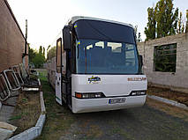 Производство и замена лобового стекла триплекс на автобусе Neoplan N316SHD Transliner в Никополе (Украина). 17