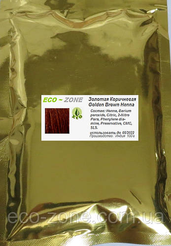 Коричневое Золото Краска на основе Хны 100г / Golden Brown Henna ...
