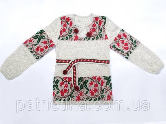 В'язана туніка для дівчинки "Дзвіночки" 0715, фото 1