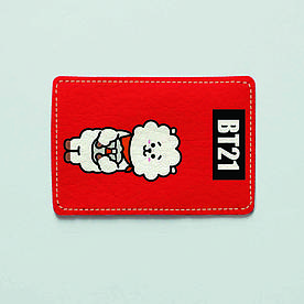 Картхолдер 1.0 Fisher Gifts 1007 BT21 RJ (еко-шкіра)