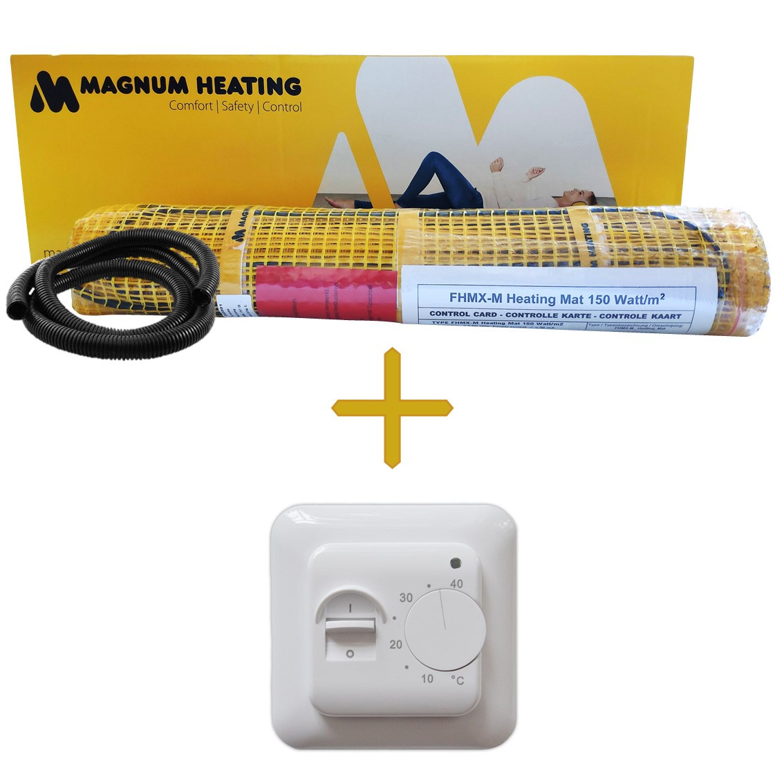 Нагрівальний мат Magnum 18 м | 1350 вт | 9 м. кв з механічним регулятором