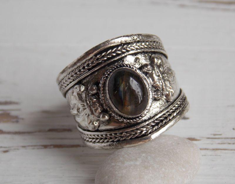 Перстень с лабрадором(№10) ручной работы. Кольцо с лабрадором - фото 1 - id-p93218501