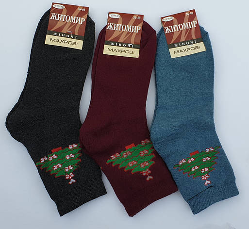 Жіночі махрові шкарпетки, фото 1