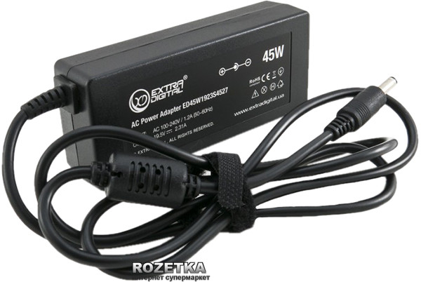 Блок живлення до ноутбука EXTRADIGITAL Dell 19.5 V, 2.31 A, 45 W (4.5x2.7) (PSD3836)