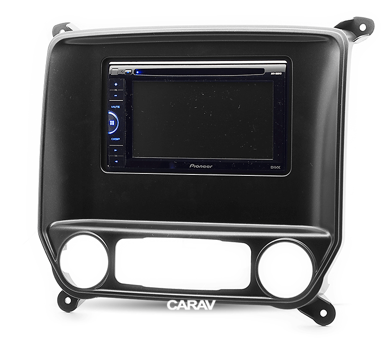 1-DIN 2-DIN переходная рамка CHEVROLET Silverado 2014+ / GMC Sierra 2014+ w/pocket, CARAV 11-537 - фото 3 - id-p1043076120