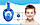 Дитячий набір для плавання 2в1 (Повна панорамна маска FREE BREATH XS + ласти голубі AquaSpeed 34-39р.), фото 10