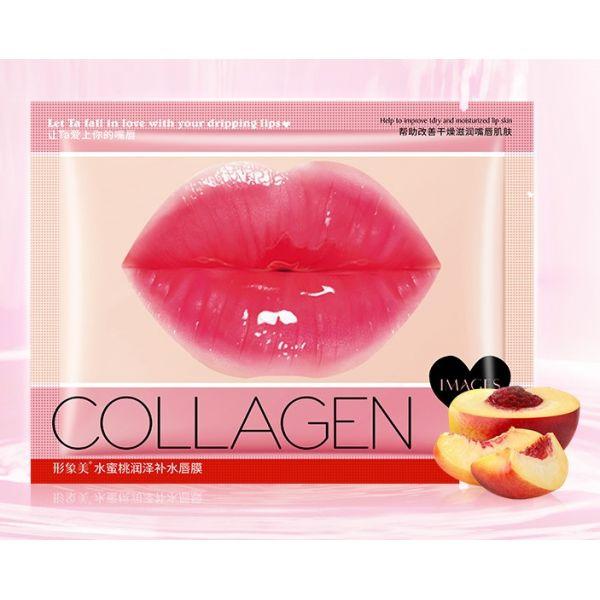 Маска патч для губ колагенова з екстрактом персика IMAGES Beauty Collagen Peach (8мл)