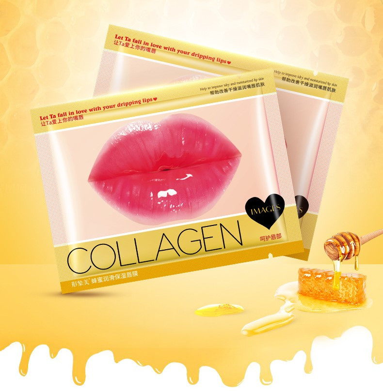 Маска патч для губ колагенова з екстрактом меду IMAGES Beauty Collagen Honey (8мл), фото 1