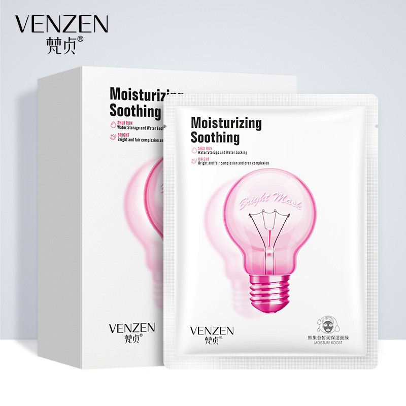 Тканинна маска для обличчя освіжаюча VENZEN Bright Mask (25г)