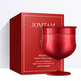 Маска для обличчя з червоним вином омолоджуюча нічна JOMTAM Advanced Hydra Sleep Mask (150г)