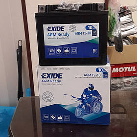 Аккумулятор для мотоцикла гелевый EXIDE SLA12-10 = AGM12-10 10Ah 150x80x130