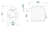 Піч Булерьян Montreal 02 зі склом (400 м3), фото 4
