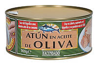 Тунець в оливковій олії Hacendado Atun en Aceite de Oliva 900 г (Іспанія)